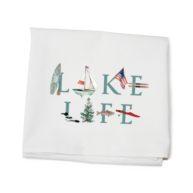 Lake Life towel The Mole Hole